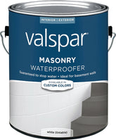 Valspar 82085 Series 024.0082085.007 Masonry Waterproofer, White, Liquid, 1 gal Pail